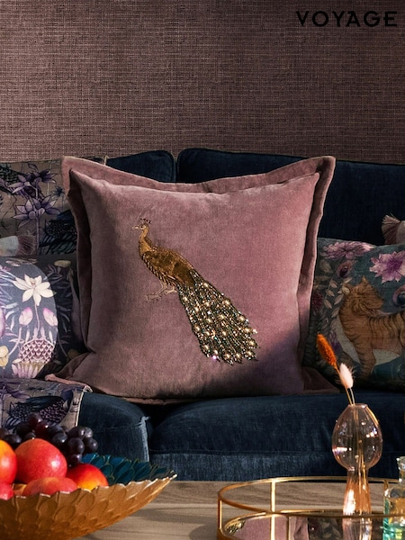 Voyage Lavender Mayura Animal Oxford Cushion (K87728) | £40