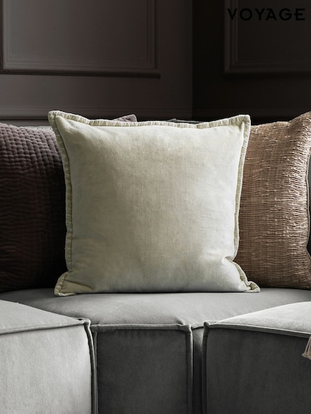 Voyage Quartz Stitch Plain Blanket Stitched Cushion (K87812) | £32