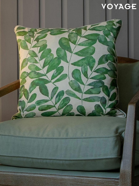 Voyage Apple Rowan Floral Piped Cushion (K87871) | £40