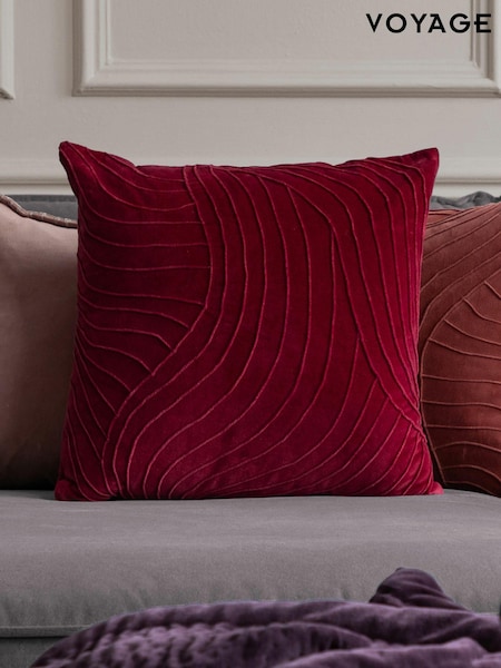 Voyage Pomegranate Waterfall Abstract Cushion (K87895) | £34