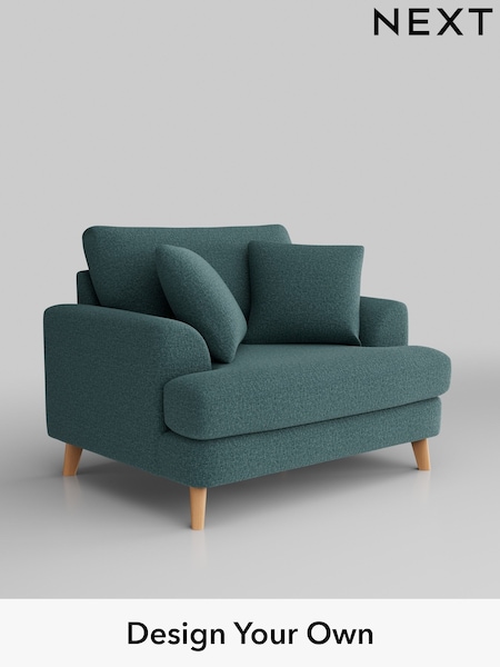 Chunky Chenille/Mid Teal Green Parker (K88623) | £975