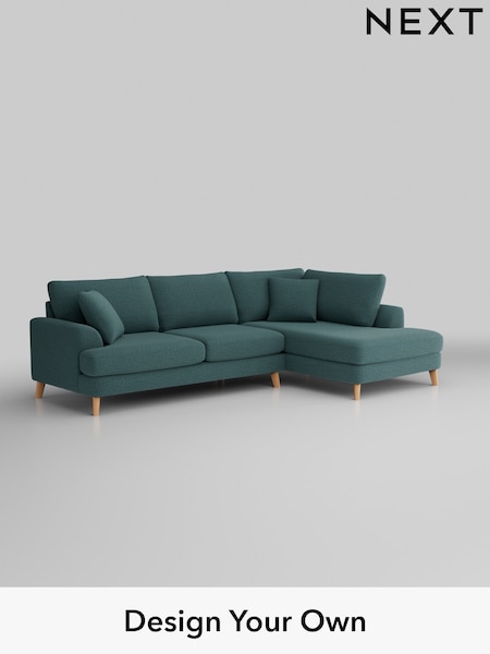 Chunky Chenille/Mid Teal Green Parker (K88623) | £2,350