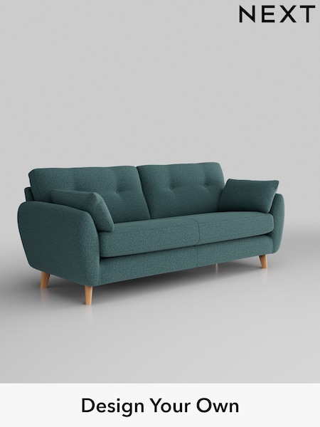 Chunky Chenille/Mid Teal Green Wilson Buttoned Back (K88625) | £1,150