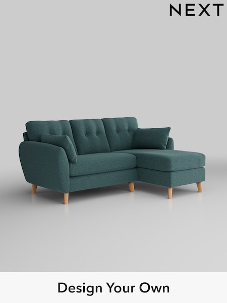 Chunky Chenille/Mid Teal Green Wilson Buttoned Back (K88625) | £1,575