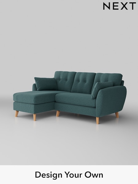 Chunky Chenille/Mid Teal Green Wilson Buttoned Back (K88625) | £1,575
