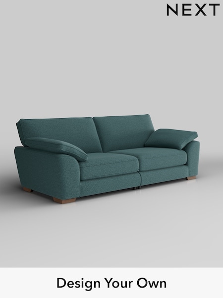 Chunky Chenille/Mid Teal Green Stamford Grand Relaxed Sit (K88627) | £1,799