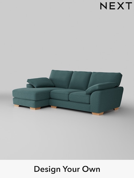 Chunky Chenille/Mid Teal Green Stamford Grand Relaxed Sit (K88627) | £2,275