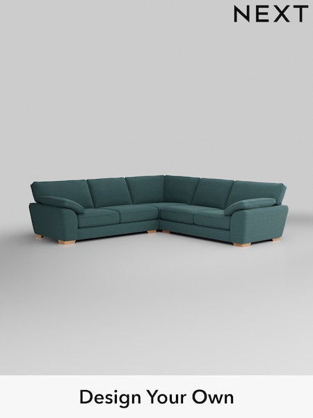 Chunky Chenille/Mid Teal Green Stamford Grand Relaxed Sit (K88627) | £3,025