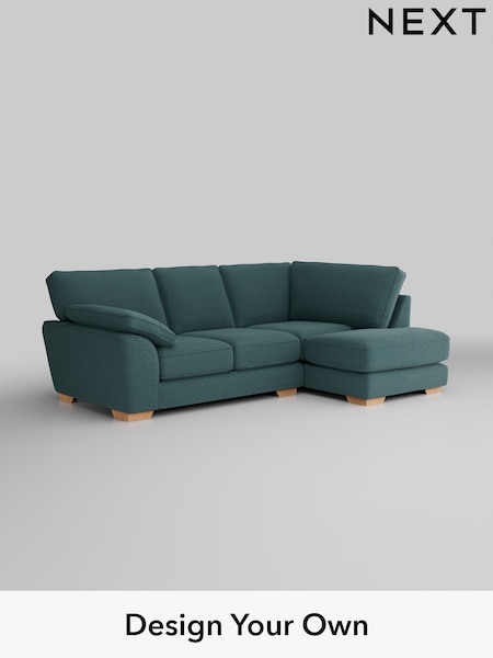 Chunky Chenille/Mid Teal Green Stamford Grand Relaxed Sit (K88627) | £2,375