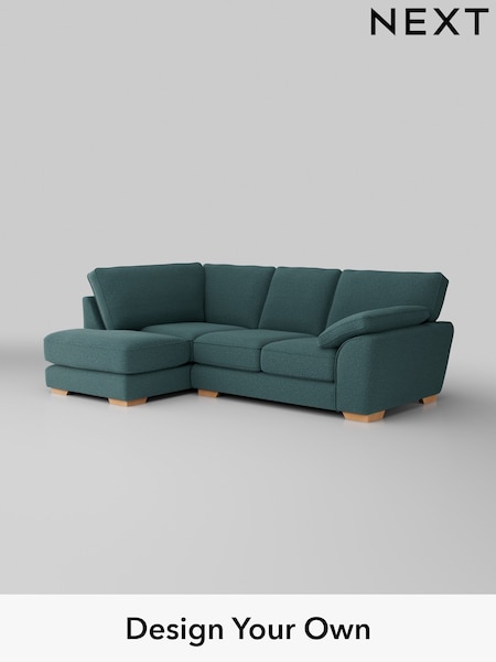 Chunky Chenille/Mid Teal Green Stamford Grand Relaxed Sit (K88627) | £2,375