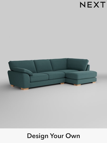 Chunky Chenille/Mid Teal Green Stamford Grand Relaxed Sit (K88627) | £2,525