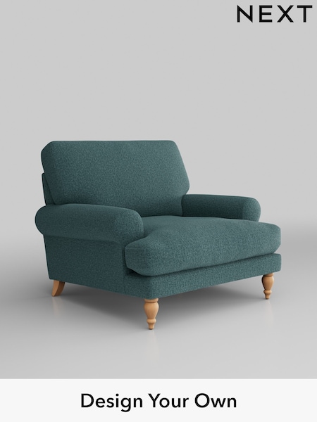 Chunky Chenille/Mid Teal Green Erin Deep Relaxed Sit (K88642) | £875