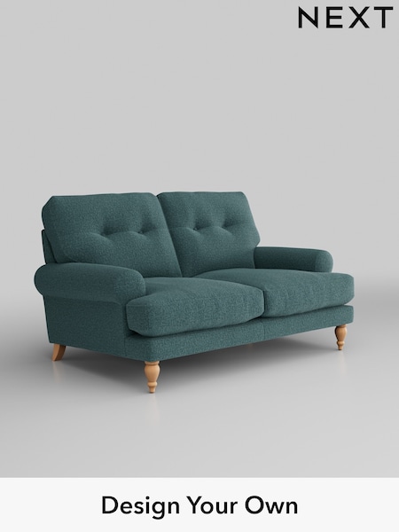 Chunky Chenille/Mid Teal Green Erin Buttoned Back Deep Sit (K88644) | £1,175