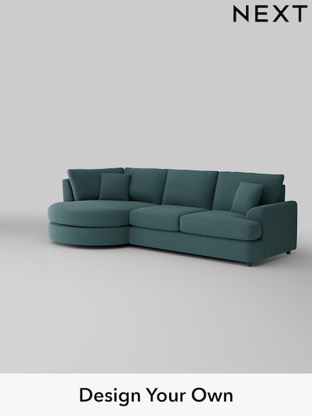 Chunky Chenille/Mid Teal Green Parker Platform (K88681) | £2,225