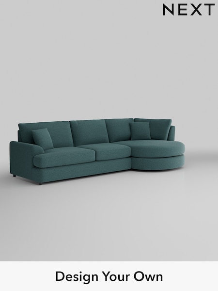 Chunky Chenille/Mid Teal Green Parker Platform (K88681) | £2,325