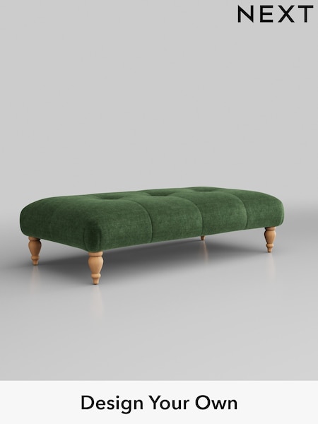 Luxe Chenille/Dark Green Erin Buttoned Back Deep Sit (K88686) | £550