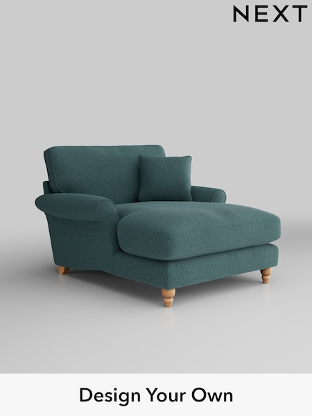 Chunky Chenille/Mid Teal Green Ashford Relaxed Sit (K88698) | £1,175