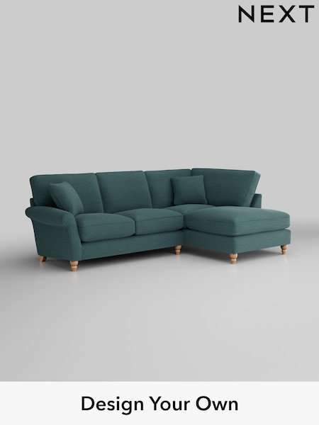 Chunky Chenille/Mid Teal Green Ashford Relaxed Sit (K88698) | £2,075