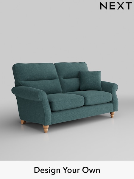 Chunky Chenille/Mid Teal Green Ashford Highback (K88699) | £1,325