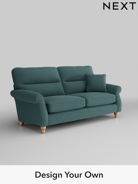 Chunky Chenille/Mid Teal Green Ashford Highback (K88699) | £1,425