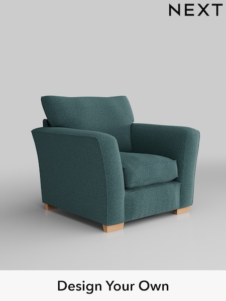 Chunky Chenille/Mid Teal Green Heath Highback (K88730) | £750