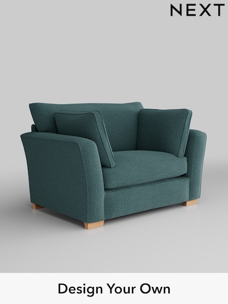 Chunky Chenille/Mid Teal Green Heath Highback (K88730) | £850