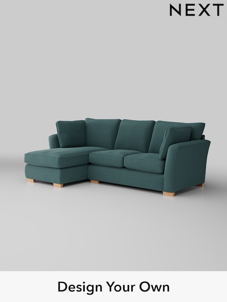 Chunky Chenille/Mid Teal Green Heath Highback (K88730) | £1,899