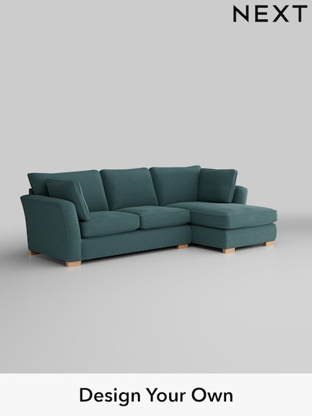Chunky Chenille/Mid Teal Green Heath Highback (K88730) | £2,099
