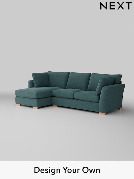 Chunky Chenille/Mid Teal Green Heath Highback (K88730) | £2,099