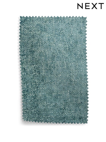 Fabric by Metre Chunky Chenille Mid Teal (K88734) | £100 - £400