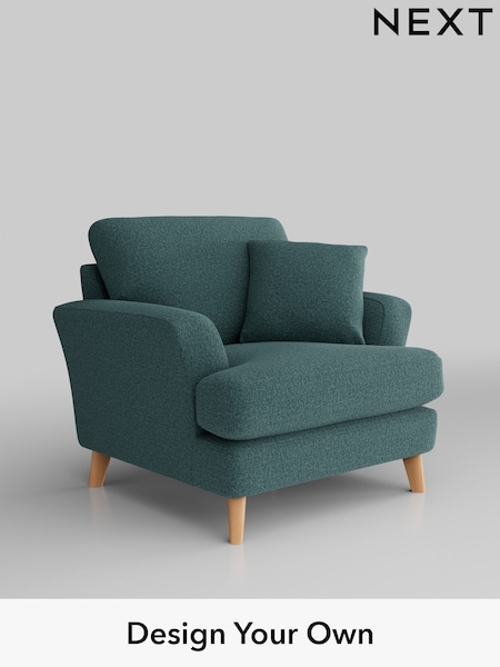 Chunky Chenille/Mid Teal Green Conway Relaxed Sit (K88736) | £875