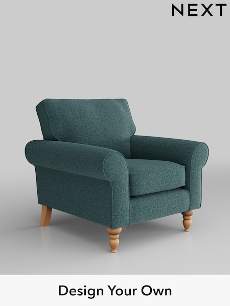 Chunky Chenille/Mid Teal Green Mallory (K88737) | £625
