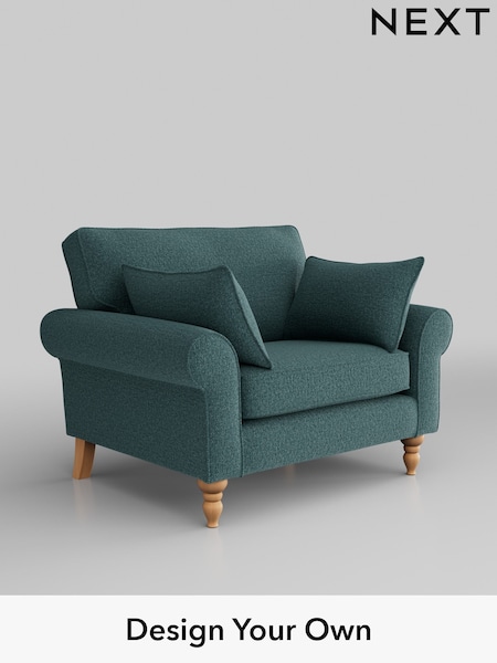 Chunky Chenille/Mid Teal Green Mallory (K88737) | £725