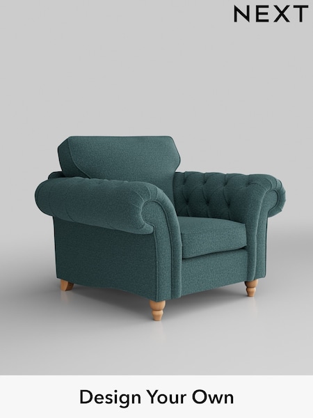 Chunky Chenille/Mid Teal Green Gosford Highback Ii Deep Sit (K88745) | £1,075