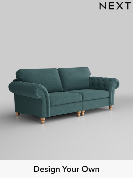 Chunky Chenille/Mid Teal Green Gosford Highback Ii Deep Sit (K88745) | £1,725