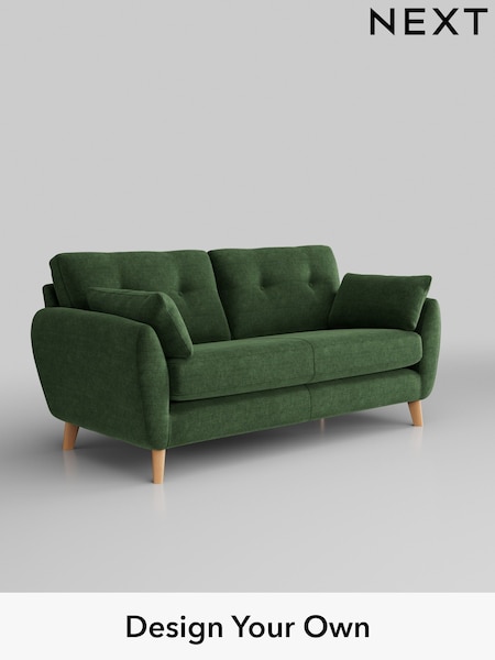 Luxe Chenille/Dark Green Wilson Buttoned Back (K88757) | £1,150