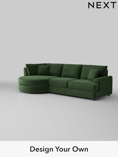 Luxe Chenille/Dark Green Parker Platform (K89045) | £2,375