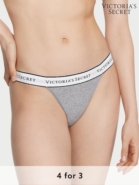 Victoria's Secret Grey Heather Knickers (K89074) | £9