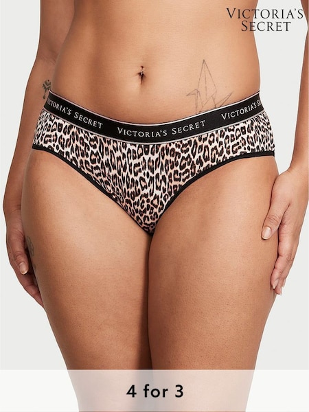Victoria's Secret Leopard Brown Basic Instincts Hipster Knickers (K89141) | £9