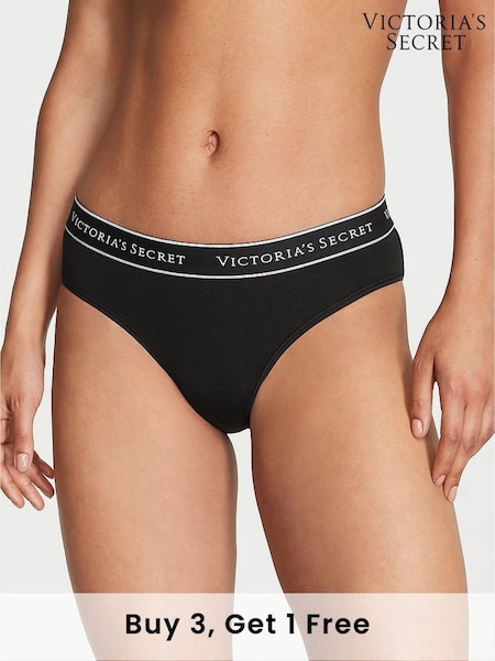 Victoria's Secret Black with Black Band Hipster Knickers (K89143) | £9