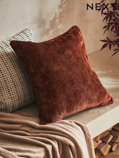 Orange 59 x 59cm Camilla Chenille Cushion (K89946) | £20