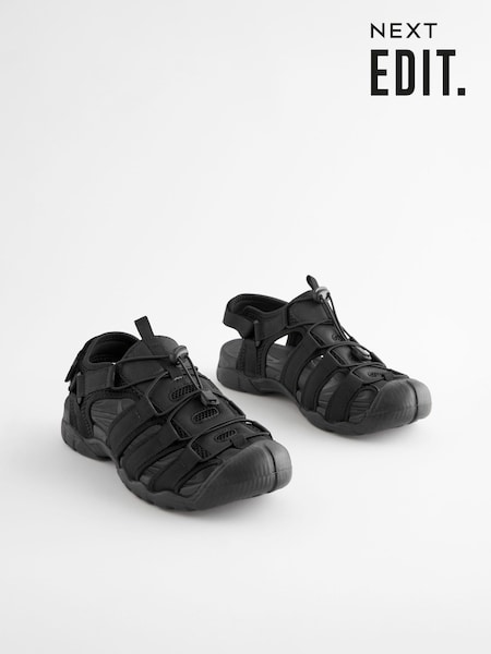 Black EDIT Fisherman Sandals (K90246) | £36