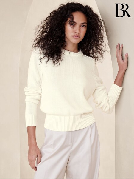 Banana Republic Beige Demi Cotton-Silk Jumper (K90454) | £40