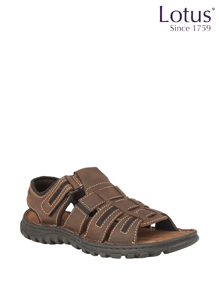 Lotus Brown Casual Mens Sandals (K90518) | £50