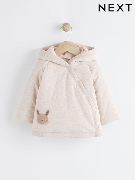 Cream Wrap Baby Hooded Jersey Jacket (K90702) | £15 - £17