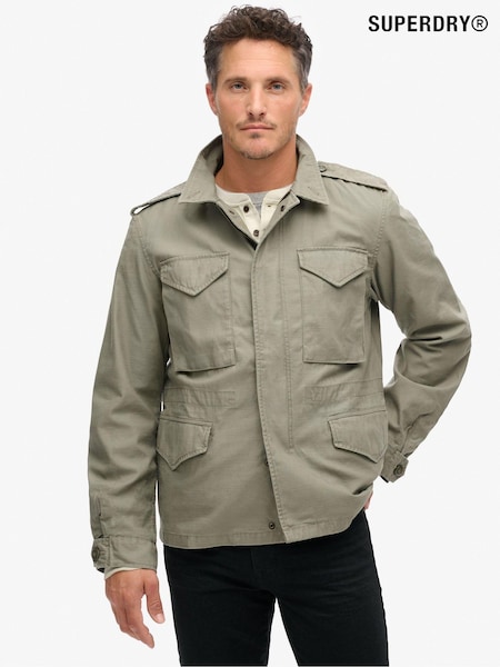 Superdry Green The Merchant Store Field 100% Cotton Jacket (K90860) | £130