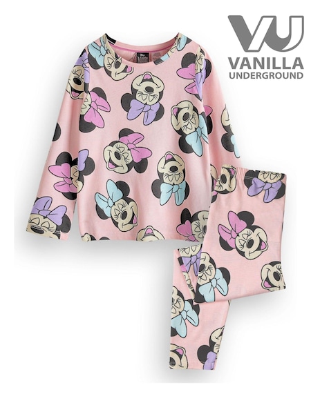 Vanilla Underground Pink Girls Licensed 100% Cotton Pyjamas (K91470) | £16