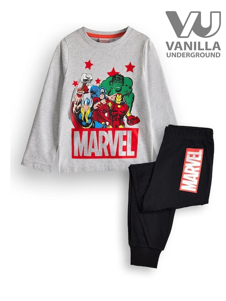 Vanilla Underground Grey Boys Licensed 100% Cotton Pyjamas (K91502) | £16