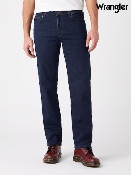 Wrangler Blue Black Straight Fit Texas Authentic Jeans (K91567) | £80