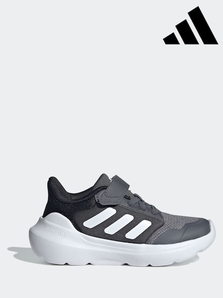 adidas Grey Black Kids Tensaur Run Trainers (K93894) | £28